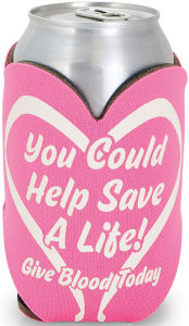 Promotional Koozies: Heart Shape Can Coolies
